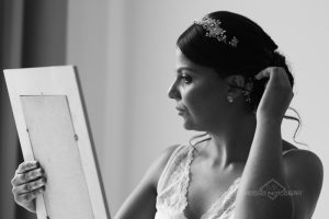 MK Wedding Photogtraphy's best preparation photo of 2019. natural light, natural beautiful contrast.